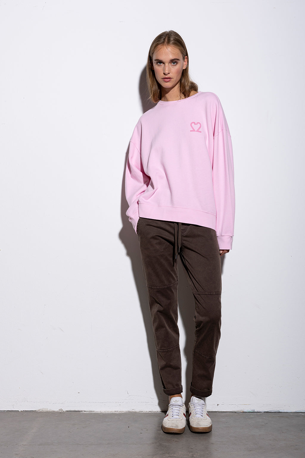 Tessa Sweater in Winter Rosé – Ansicht von hinten #farbe_winter rosé