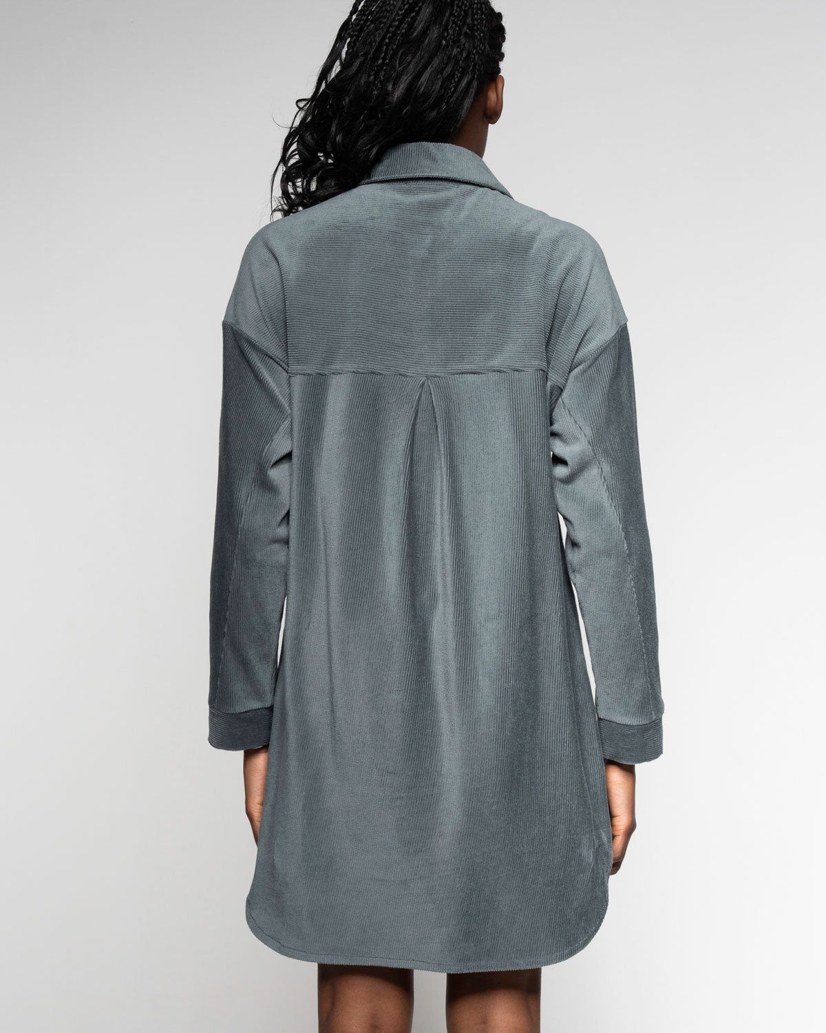 Corduroy Jumper in Thymian – Vorderansicht myloook #farbe_thymian