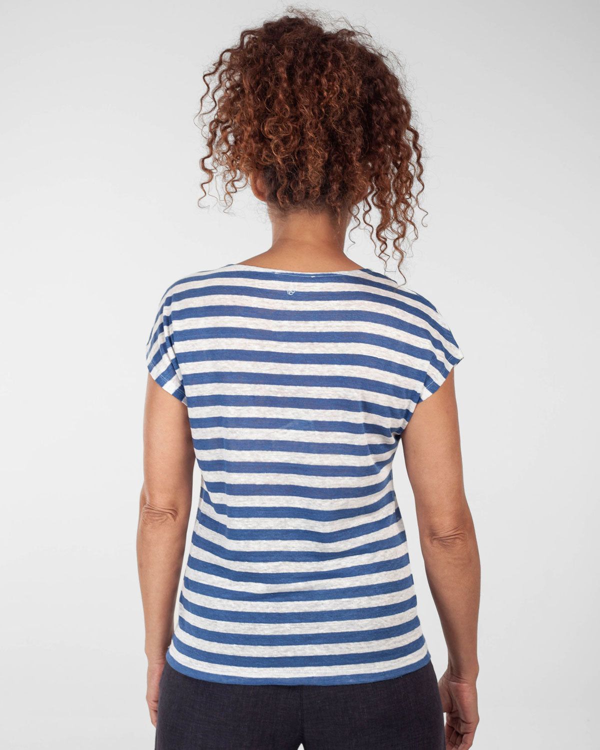Leinen Ringelshirt myloook – Rückansicht