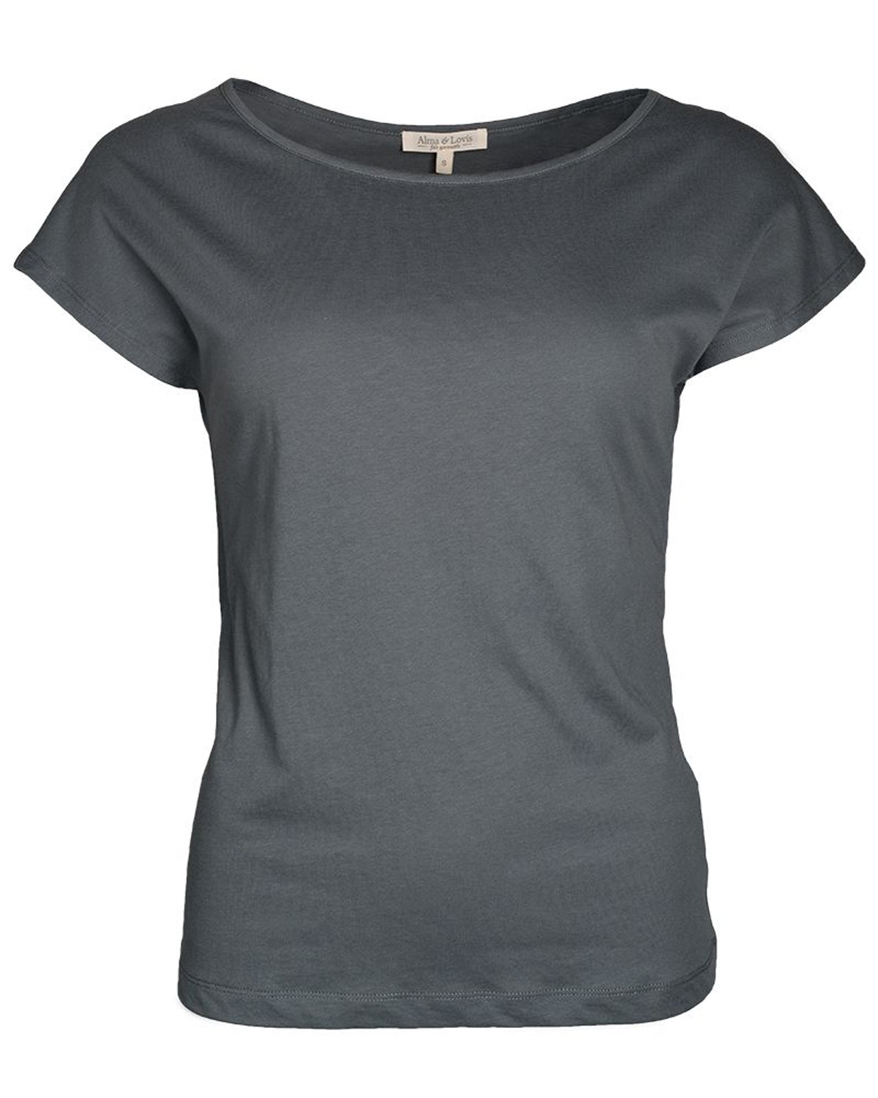 T-Shirt Short Pure in Pinie – Frontansicht myloook #farbe_pinie