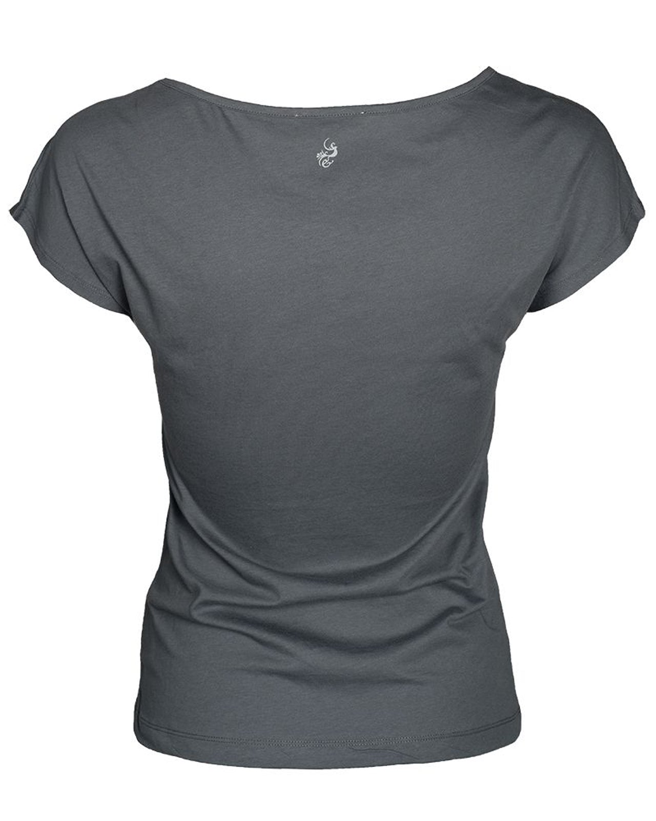 T-Shirt Short Pure – Detailansicht Verarbeitung in Pinie #farbe_pinie