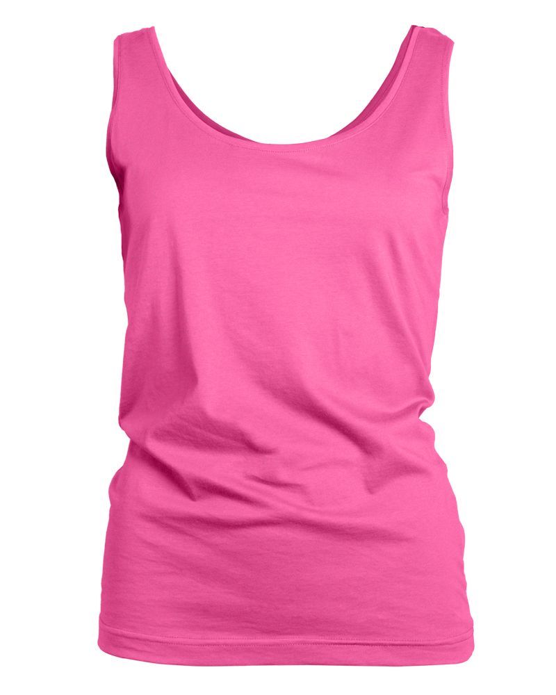 Basic Top in Pink – Ansicht von vorne myloook #farbe_Pink