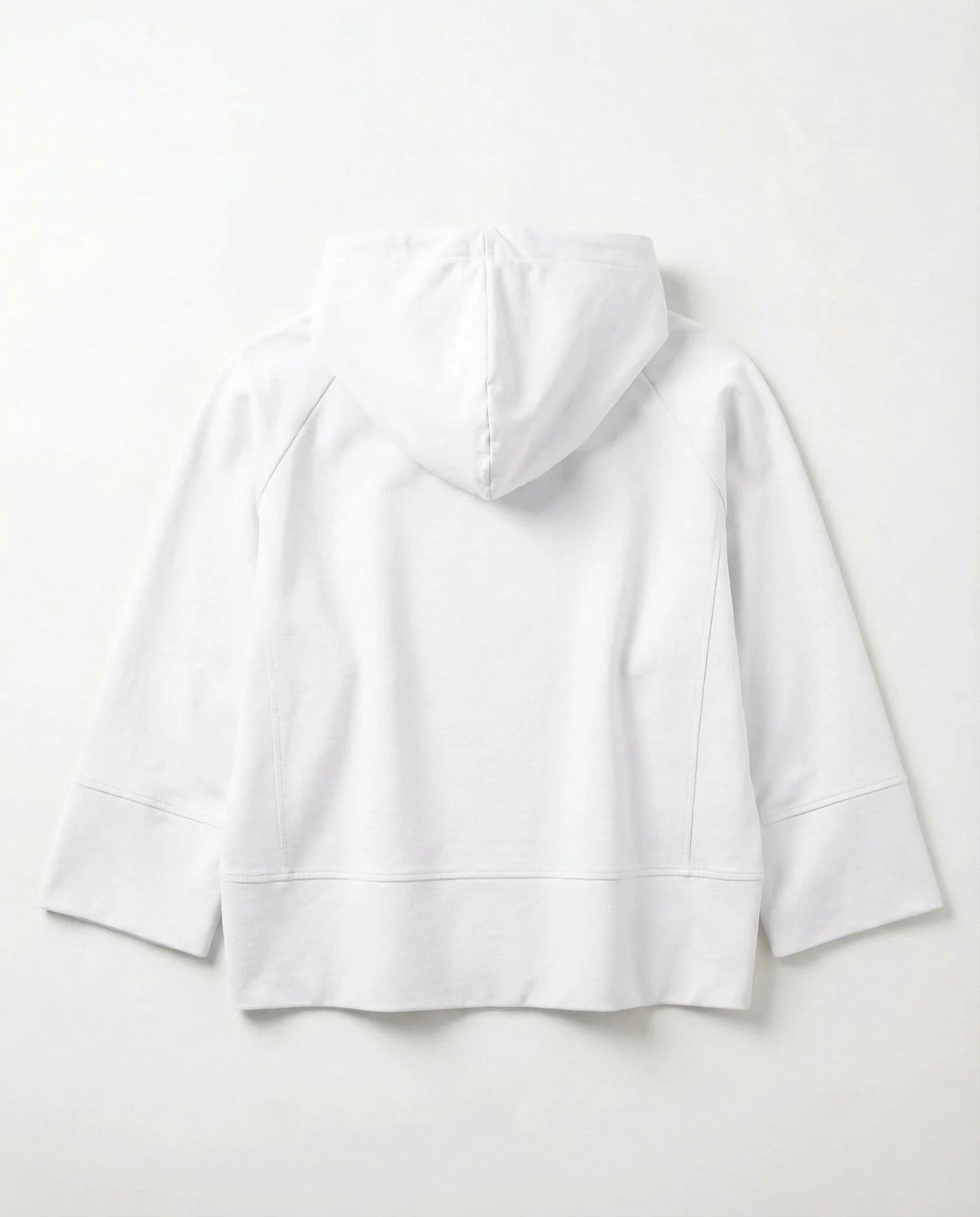 Produktbild Sweatjacke weiß Rückansicht #farbe_weiß