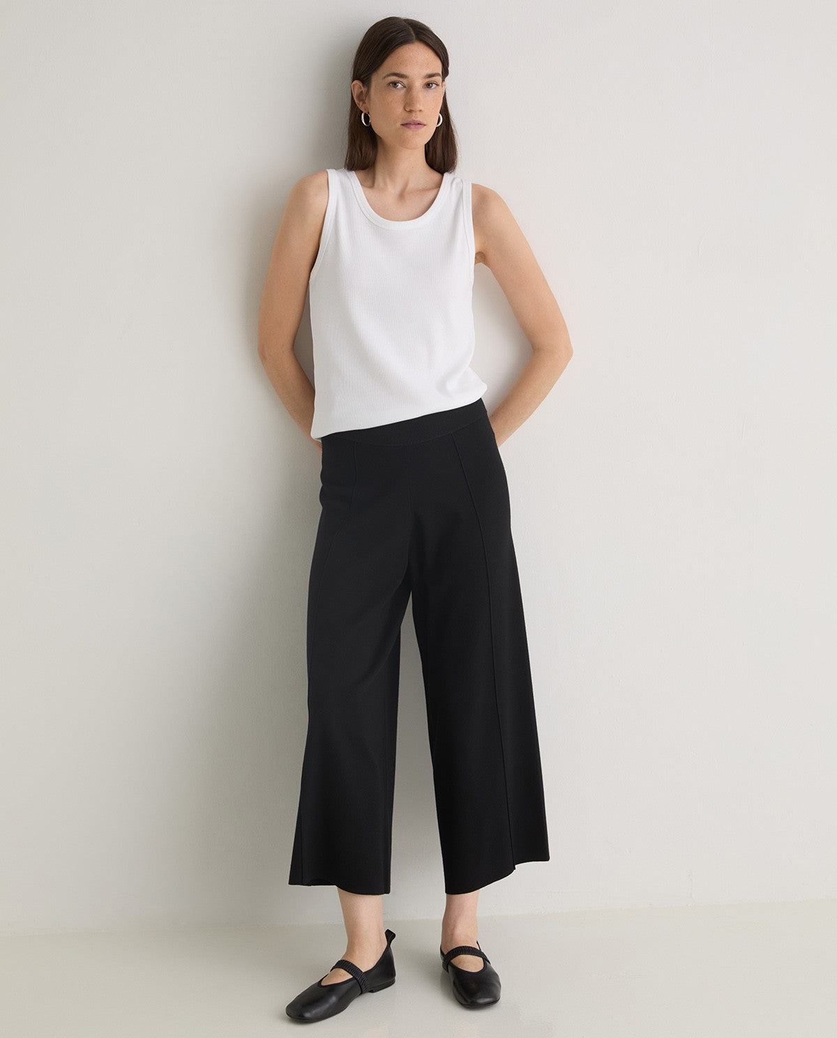 Culotte aus Viskose in Schwarz #farbe_schwarz