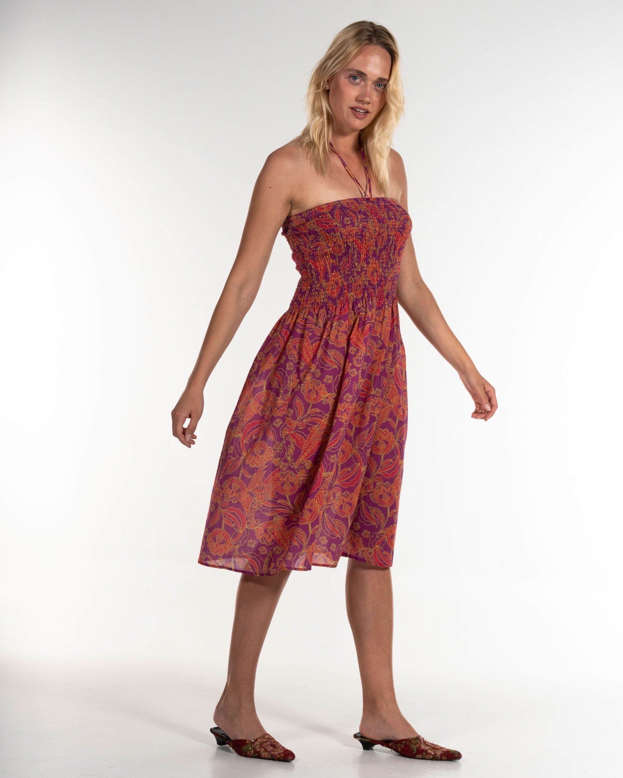 Phoenix Skirt Dress viola – Frontansicht