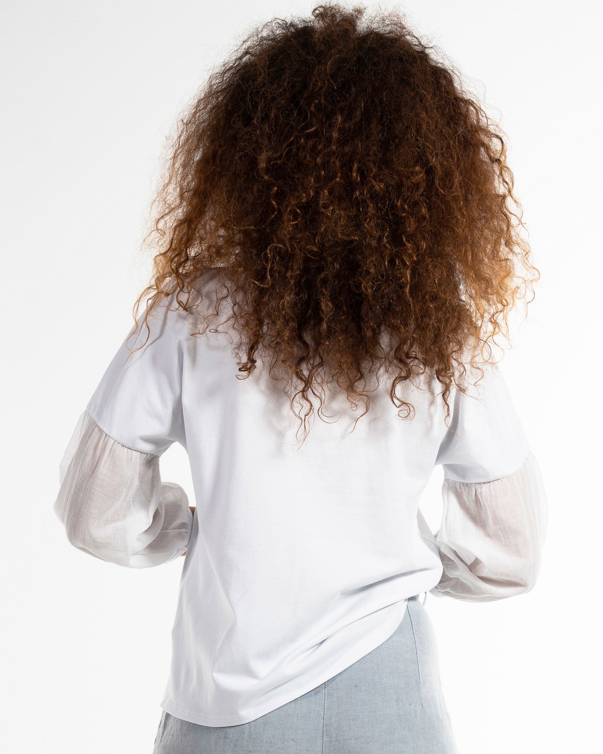 Blusenshirt – Rückansicht in Weiß myloook #farbe_weiß