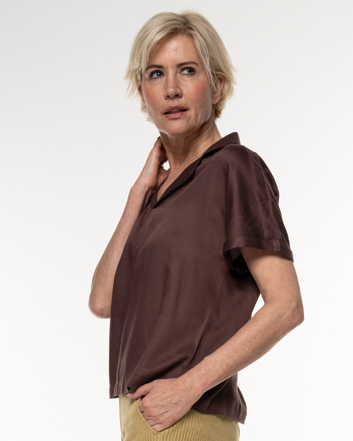 SATIN BLUSE