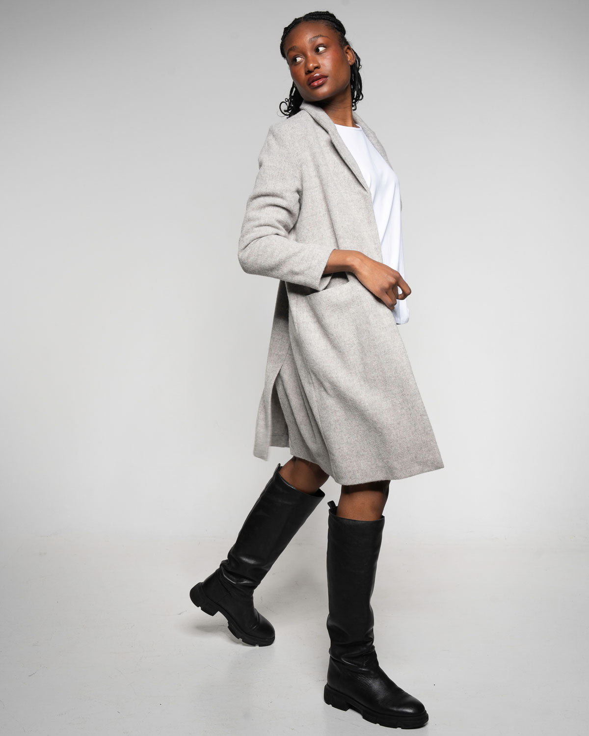 Alpaca Coat stone