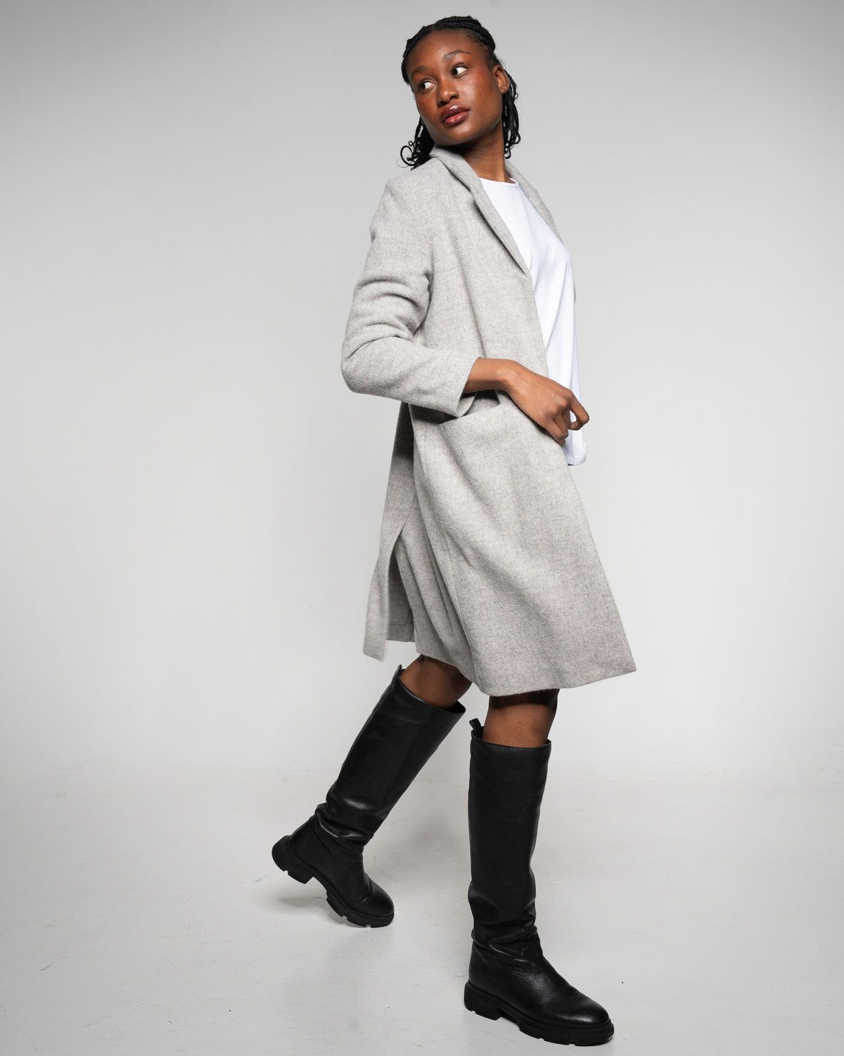 Alpaca Coat stone in Stone – Detailaufnahme myloook #farbe_stone