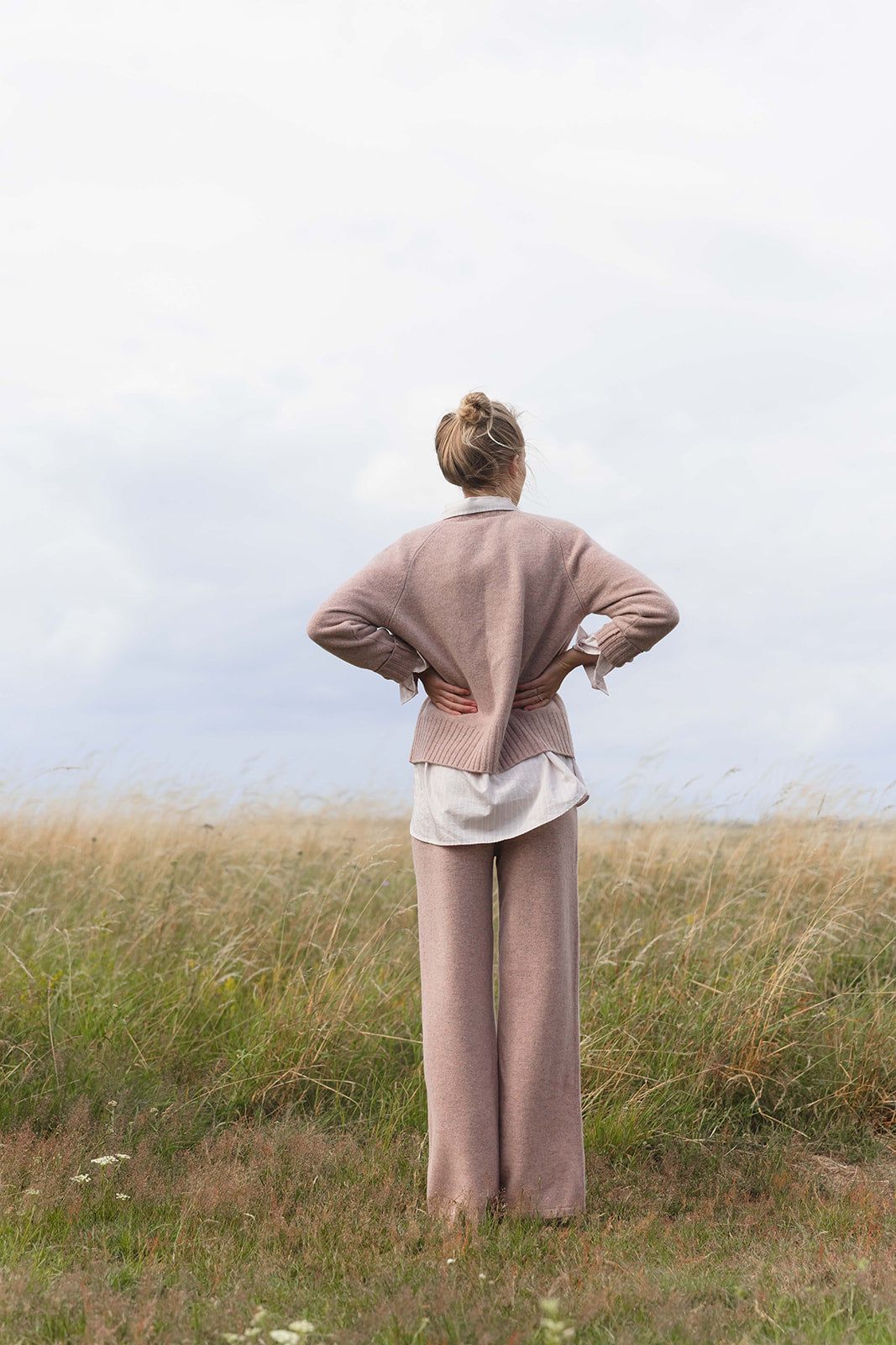 Feinstrick Cardigan in Altrosa #farbe_Altrosa