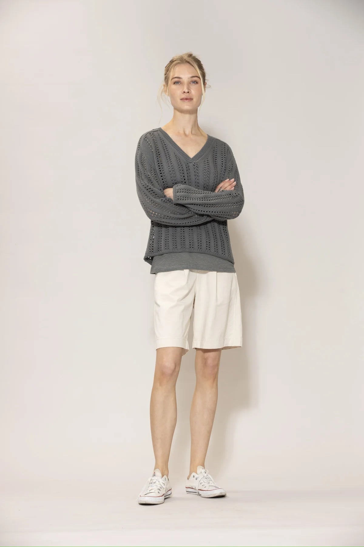 Lullu Cotton Knit - Silver Pine