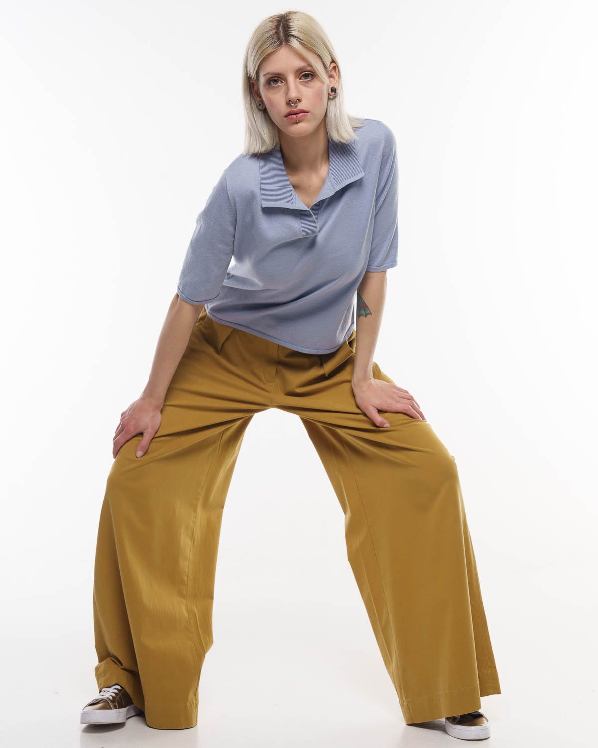 Cotton Polo-Shirt in Cosmic Sky – Rückansicht #farbe_cosmic sky