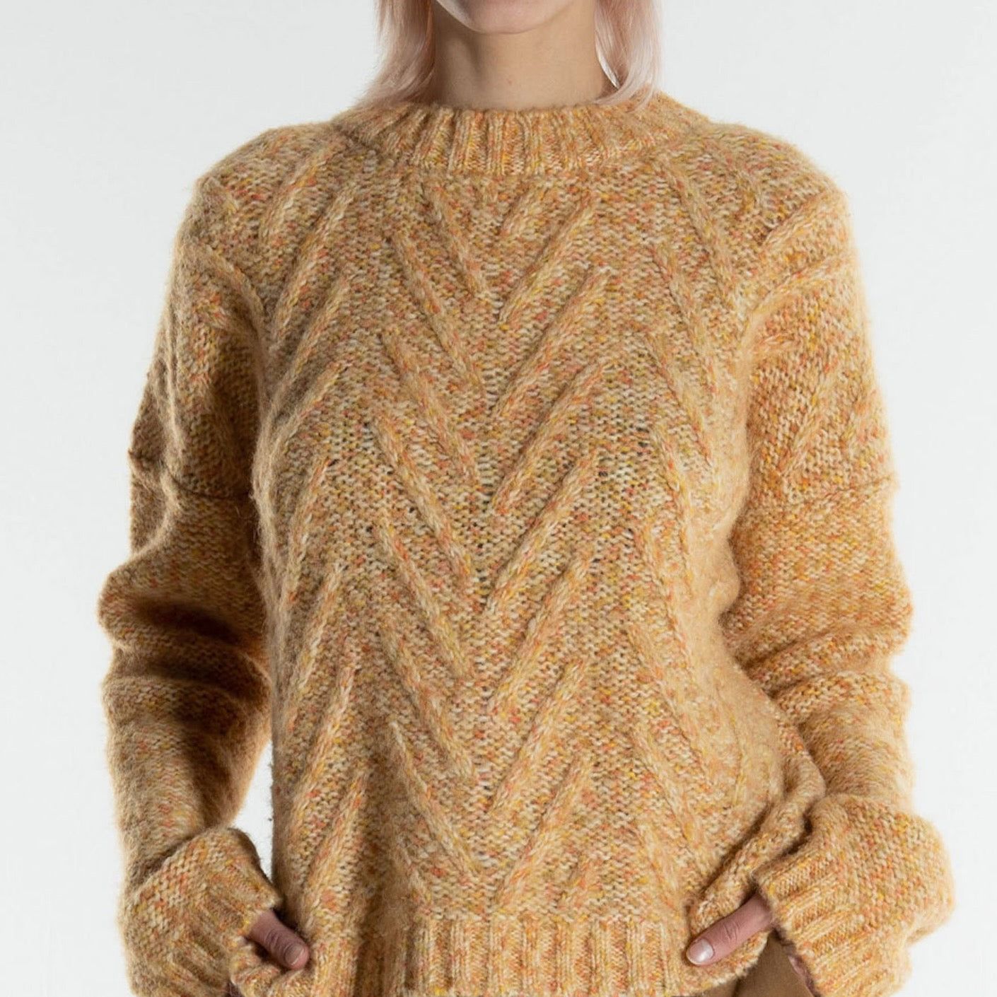 Fancy Turtleneck gold – Rückansicht in Goldgelb #farbe_goldgelb