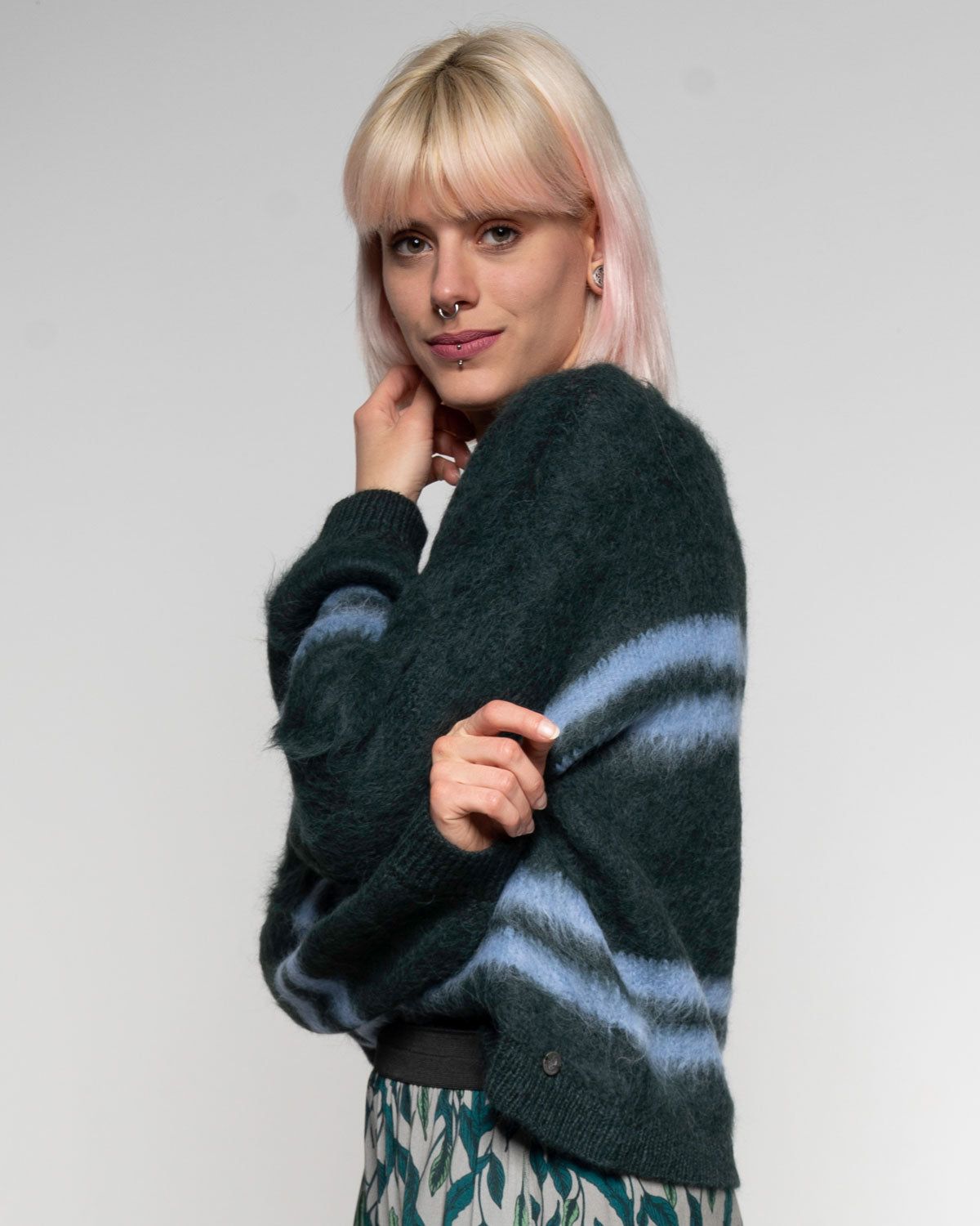 Brushed Stripe Pulli