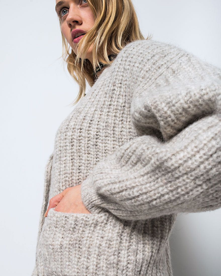 Grandpa Cardigan aus Strick