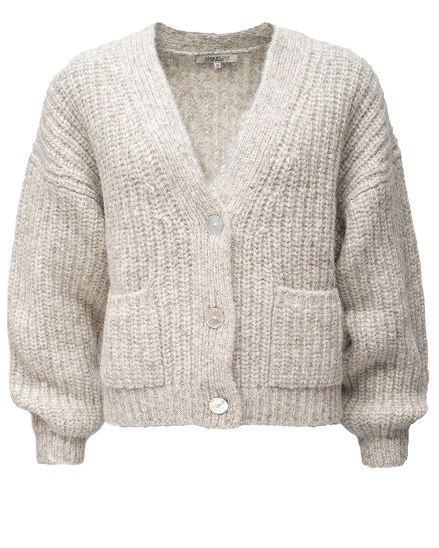 Grandpa Cardigan aus Strick