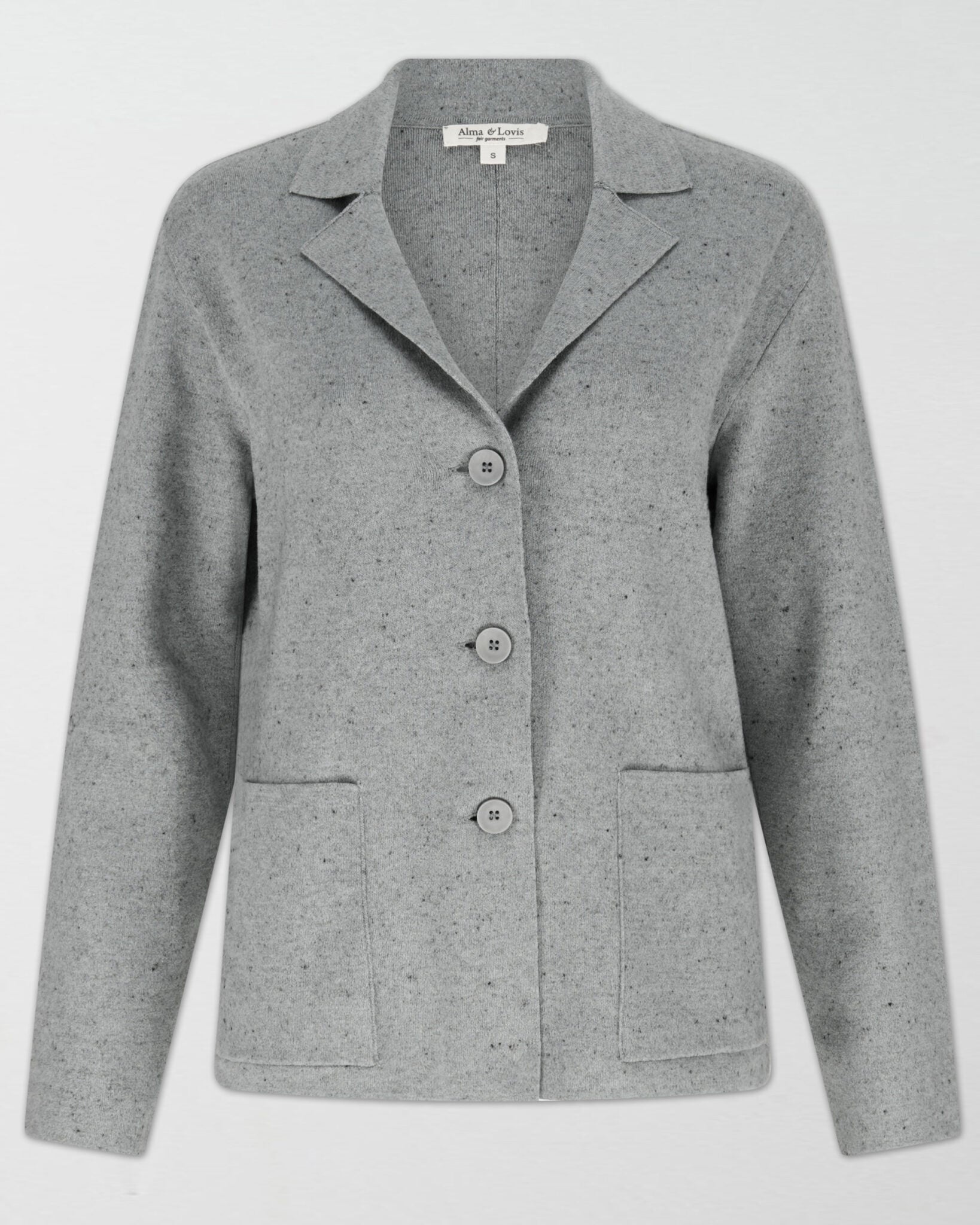 Cotcash Blazer in Gobelin – Detailaufnahme #farbe_gobelin