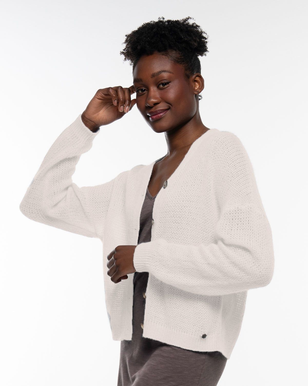 Light Jacket in Off-white – Ansicht von hinten myloook #farbe_off-white