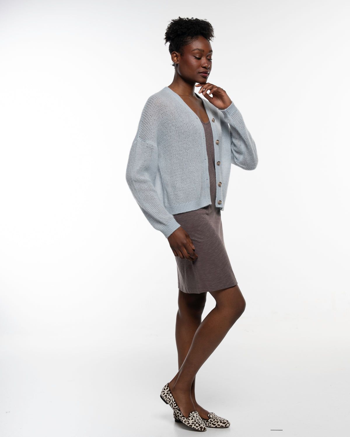 Light Jacket – Frontansicht in Silver Blue #farbe_silver blue