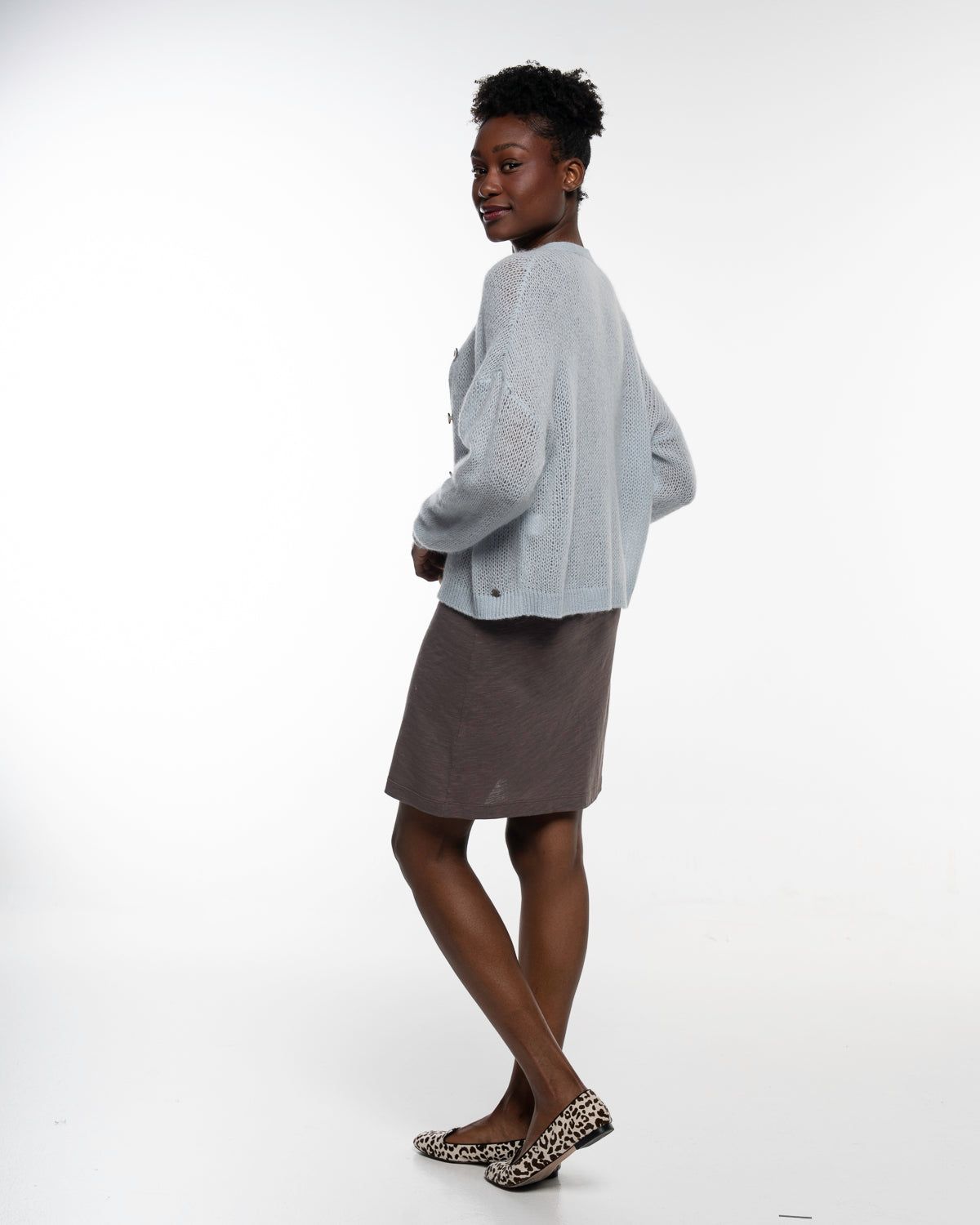 Light Jacket in Silver Blue – Rückansicht #farbe_silver blue
