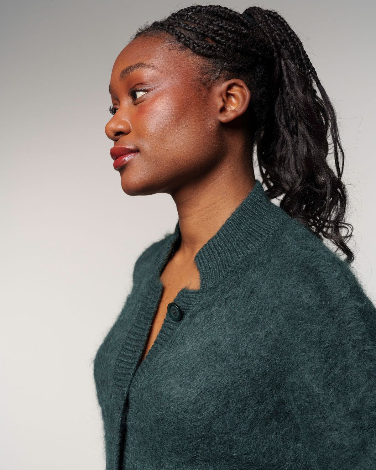 Brushed Jacket – Ganzkörperansicht in Zeder #farbe_zeder