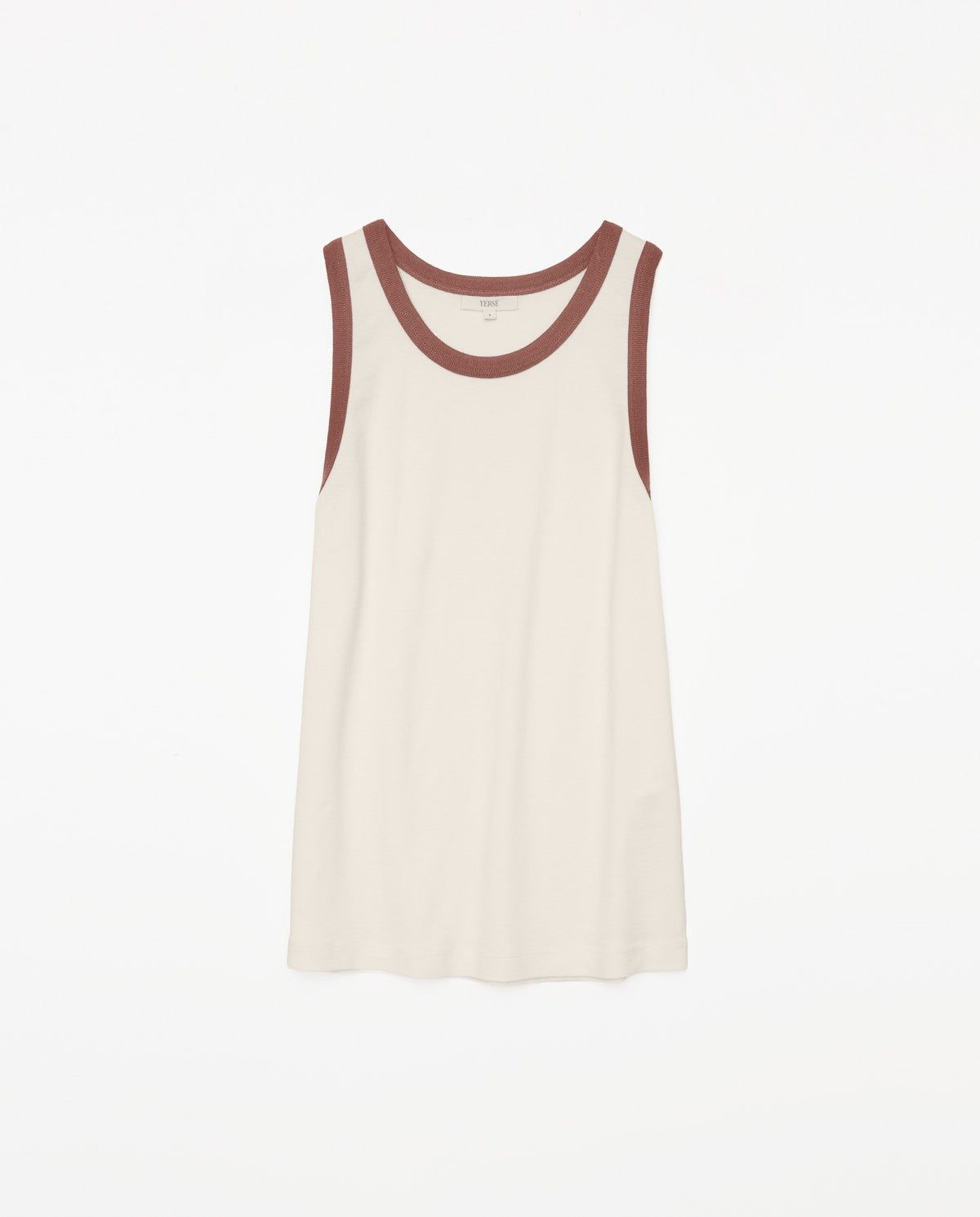 Ecrufarbenes Top in Ecru – Frontansicht #farbe_ecru