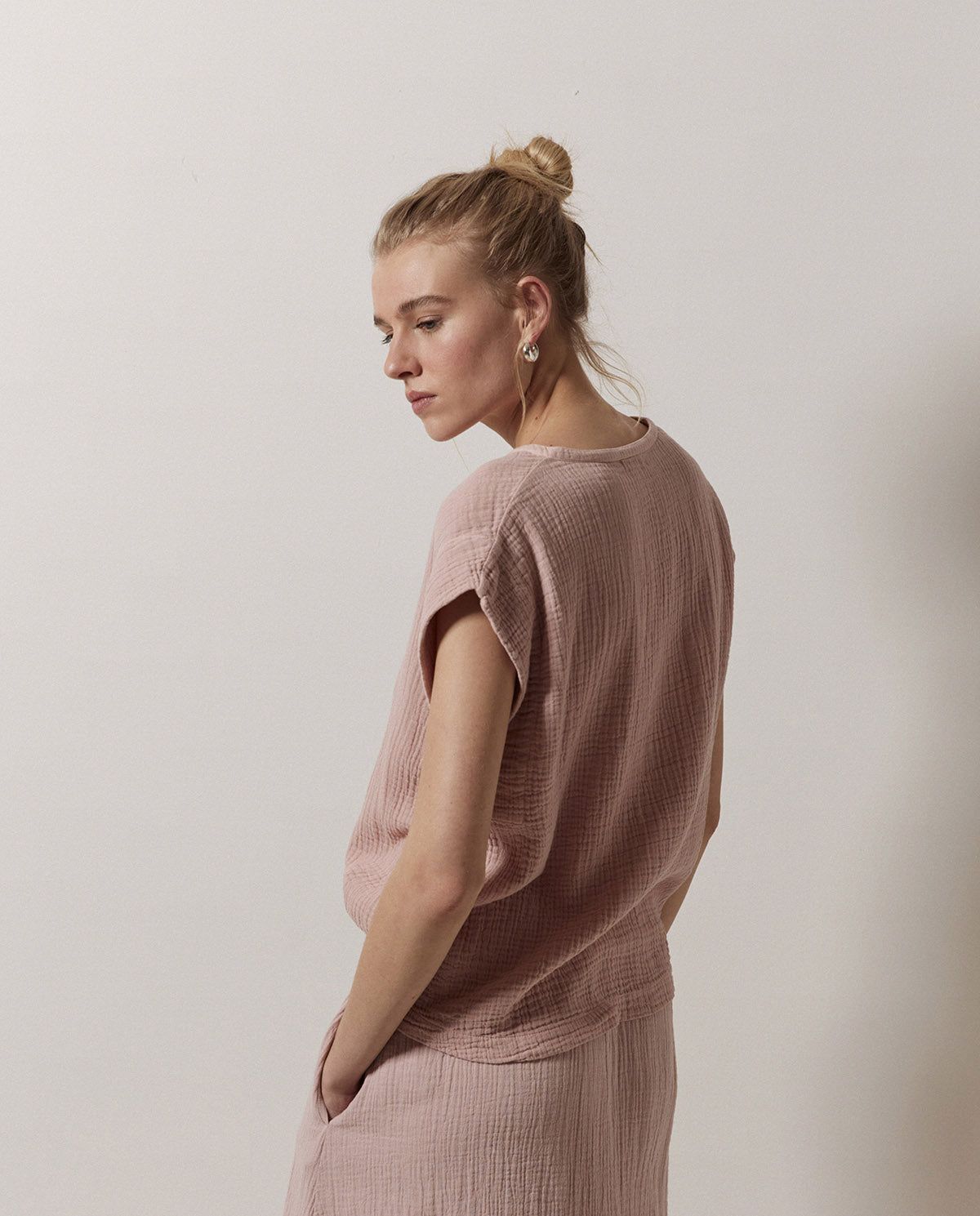 Luftige Bluse aus Baumwoll-Musselin