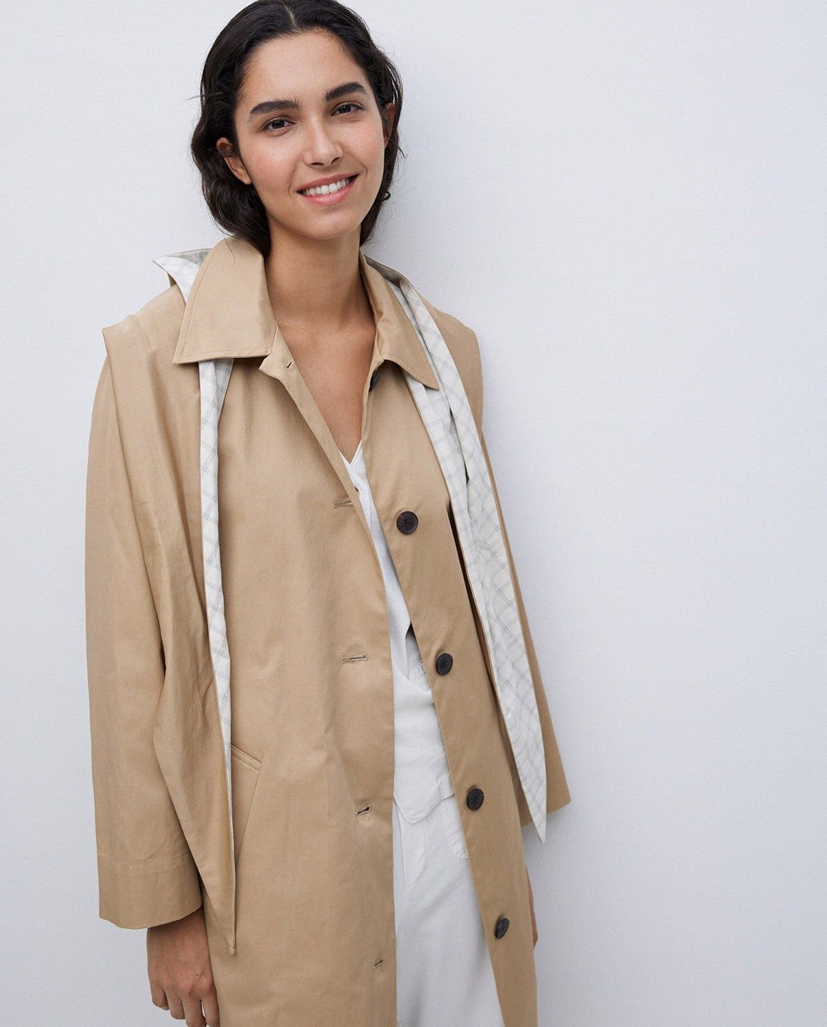 Trenchcoat aus Baumwolle