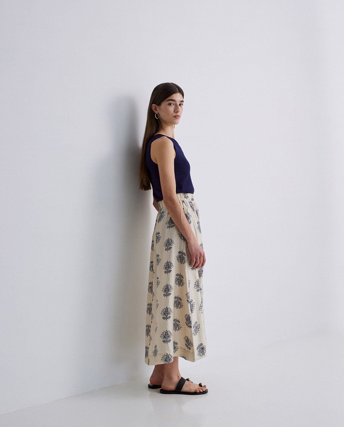 Rock mit floralem Print