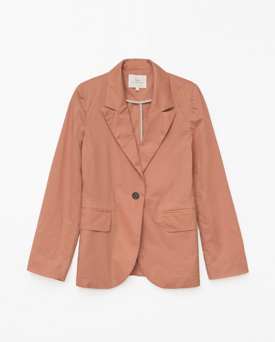 Sportlicher Blazer aus Popeline