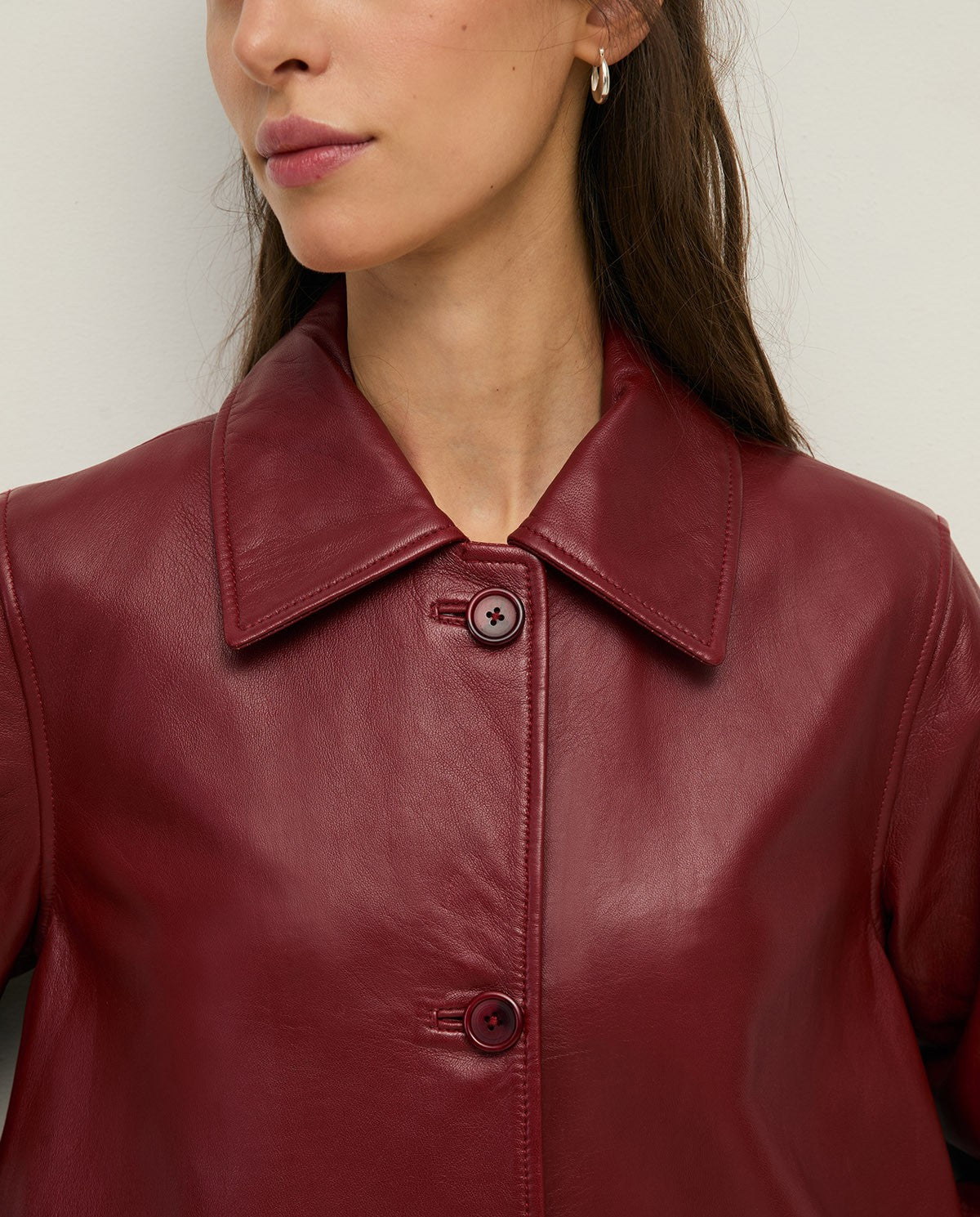 Lange Nappaleder Jacke