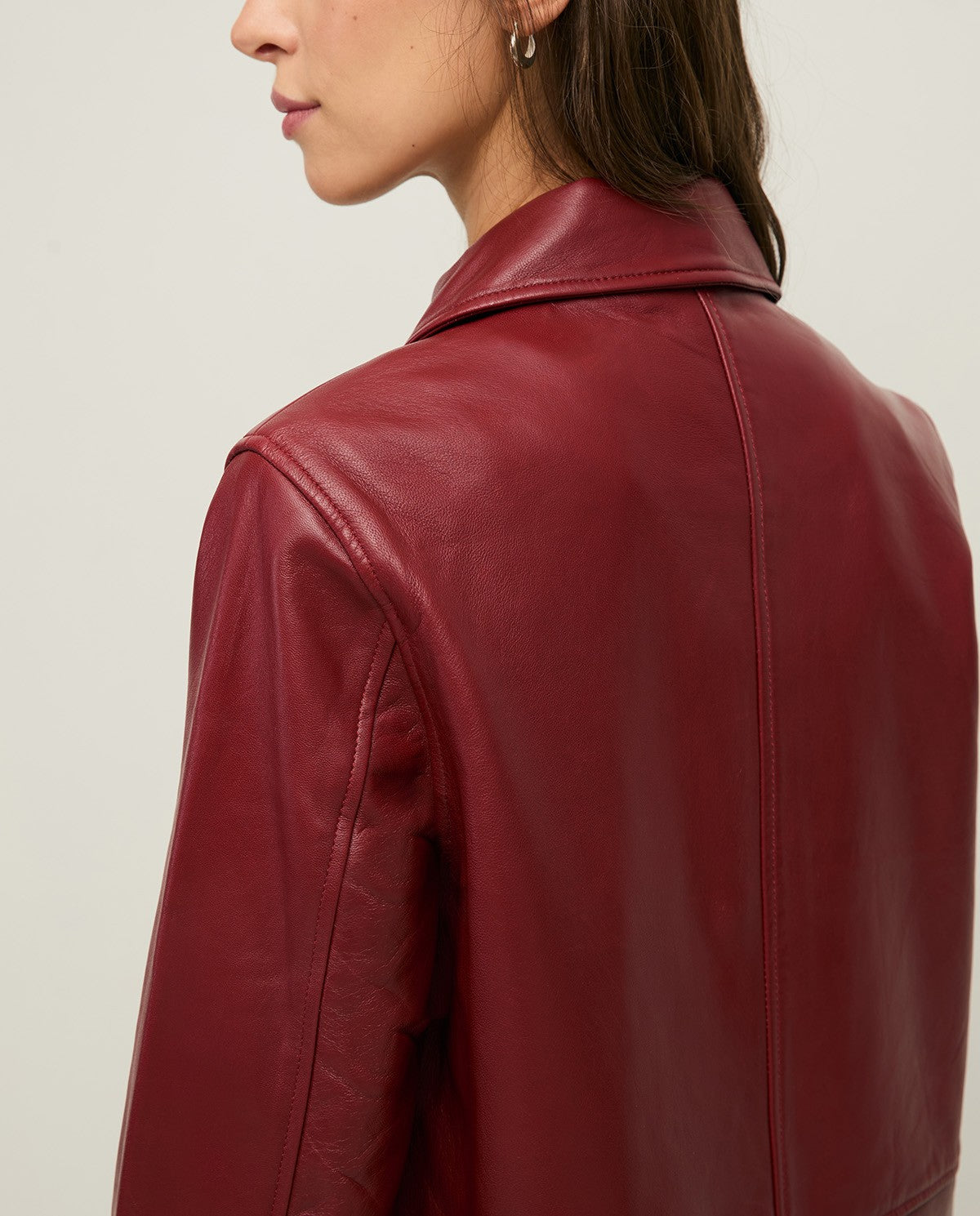Lange Nappaleder Jacke