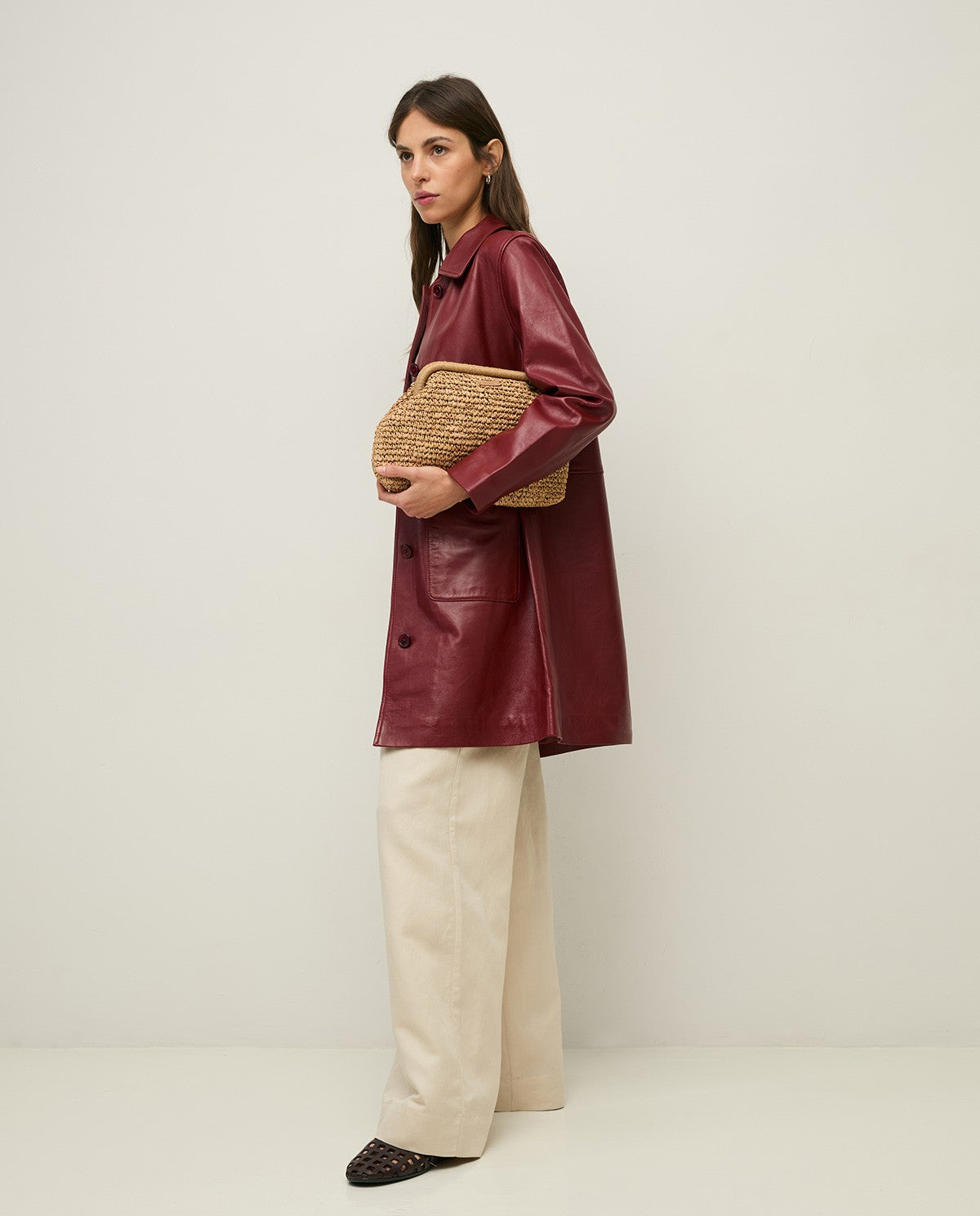 Lange Nappaleder Jacke
