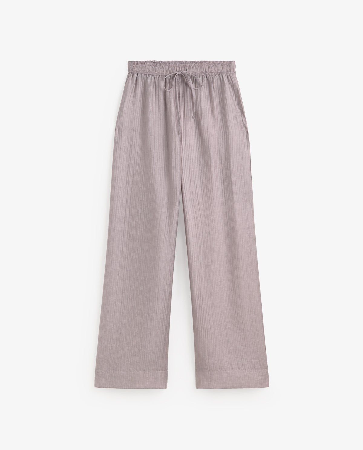 Weite Hose mit Knittereffekt