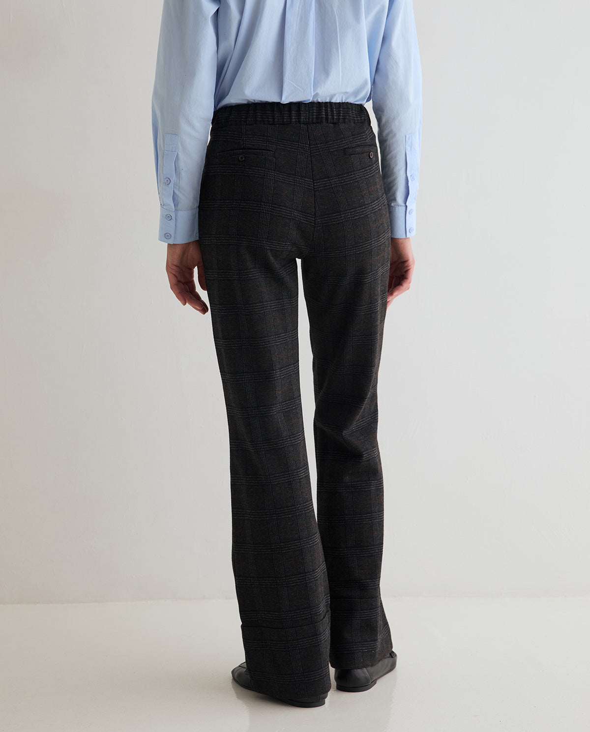 Jacquard Hose mit Karomuster