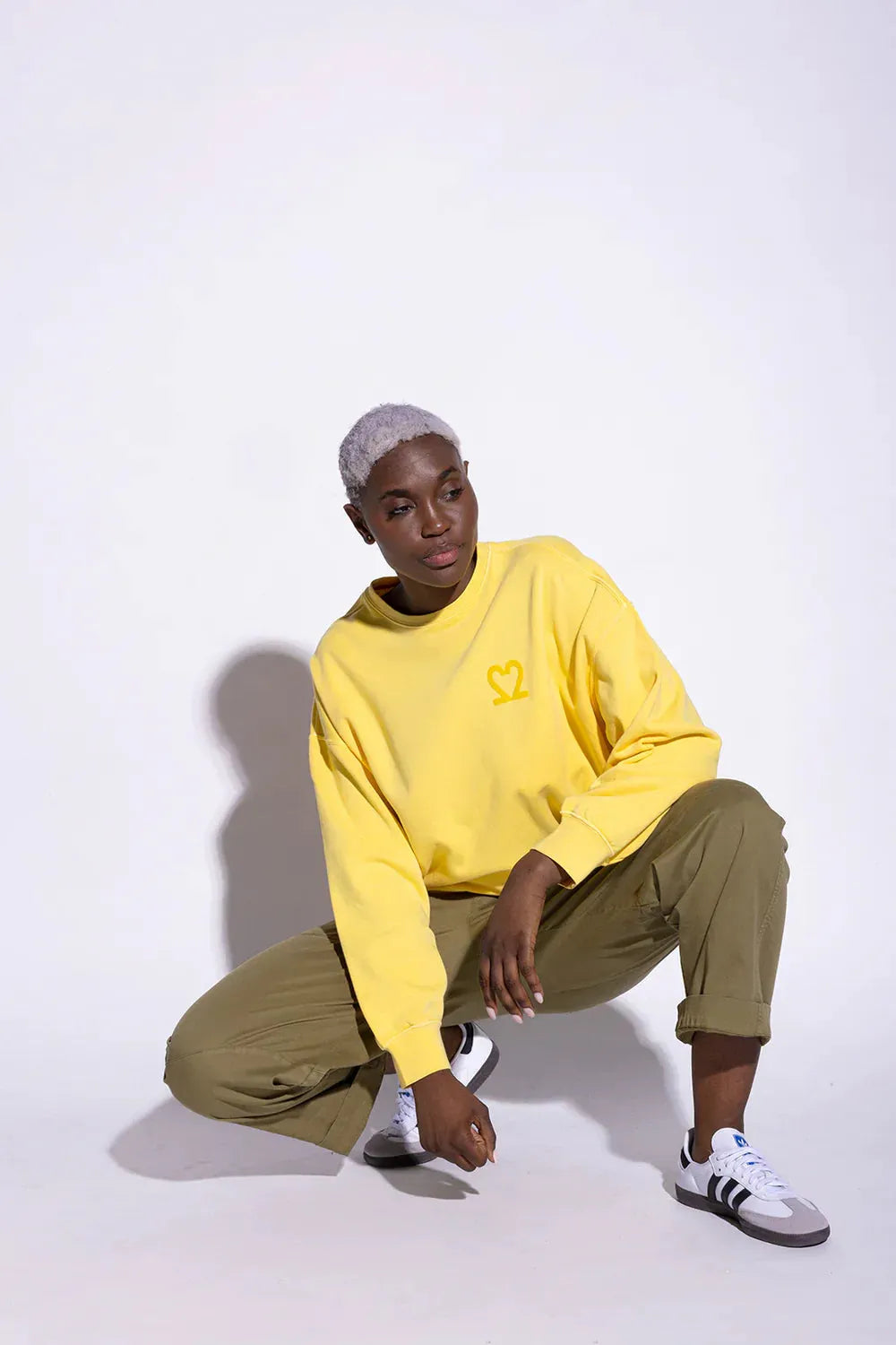 MILO PANT faire Hose Olive - gehockt myloook#farbe_olive