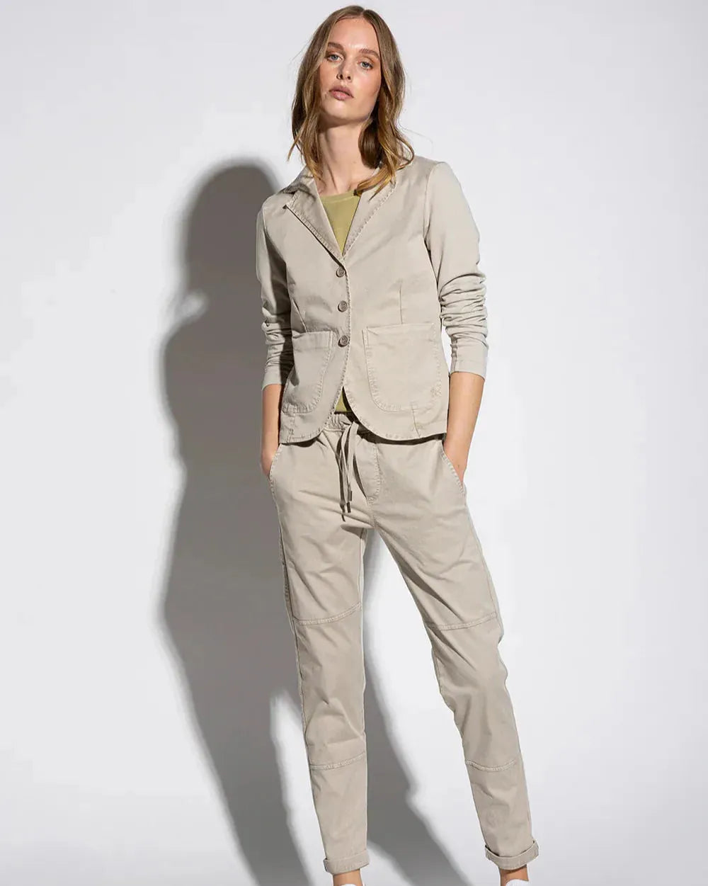 You Too Pant - cool vintage washed – Produktfoto in Taupe #farbe_taupe