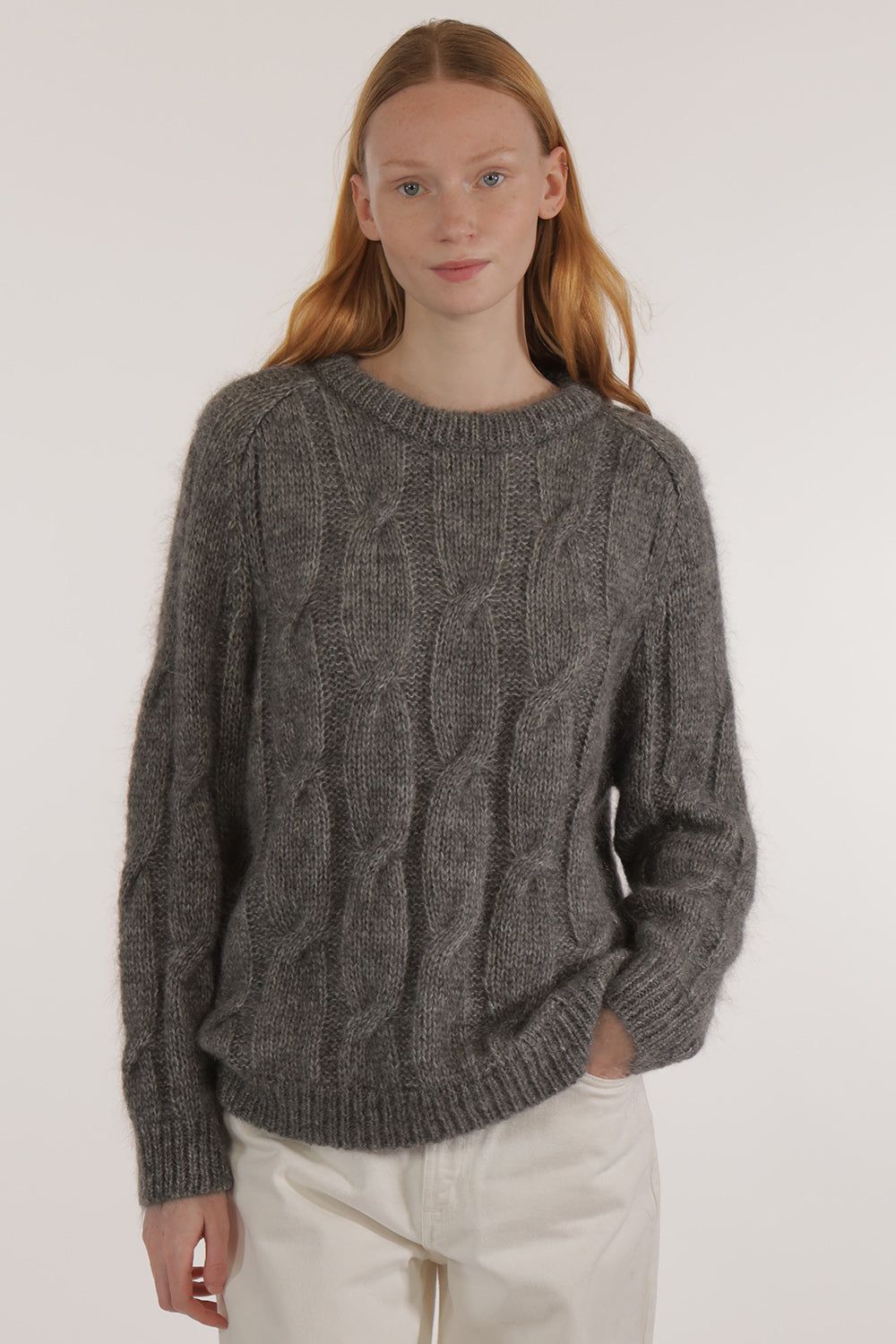IROISE - CABLE SWEATER Frontansicht | myloook Fair Fashion