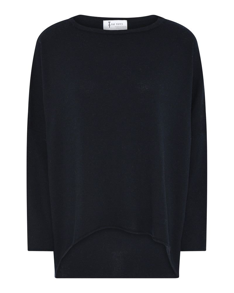 AmayaTT Blouse in Navy – Ansicht von hinten #farbe_navy