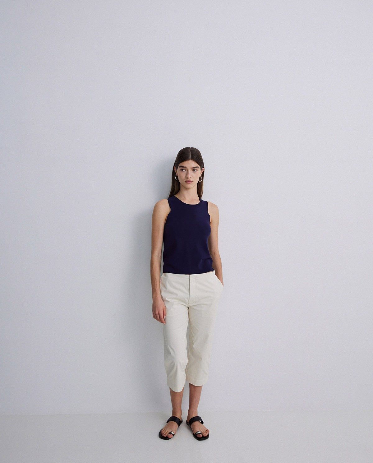 Caprihose Sommer in Ecru – Produktbild #farbe_ecru