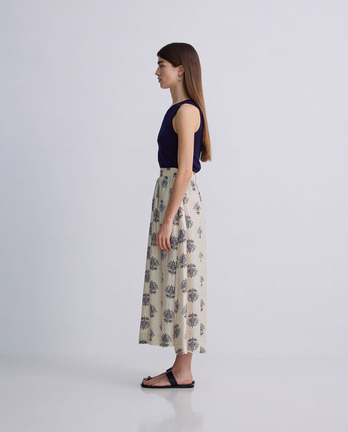 Rock mit floralem Print