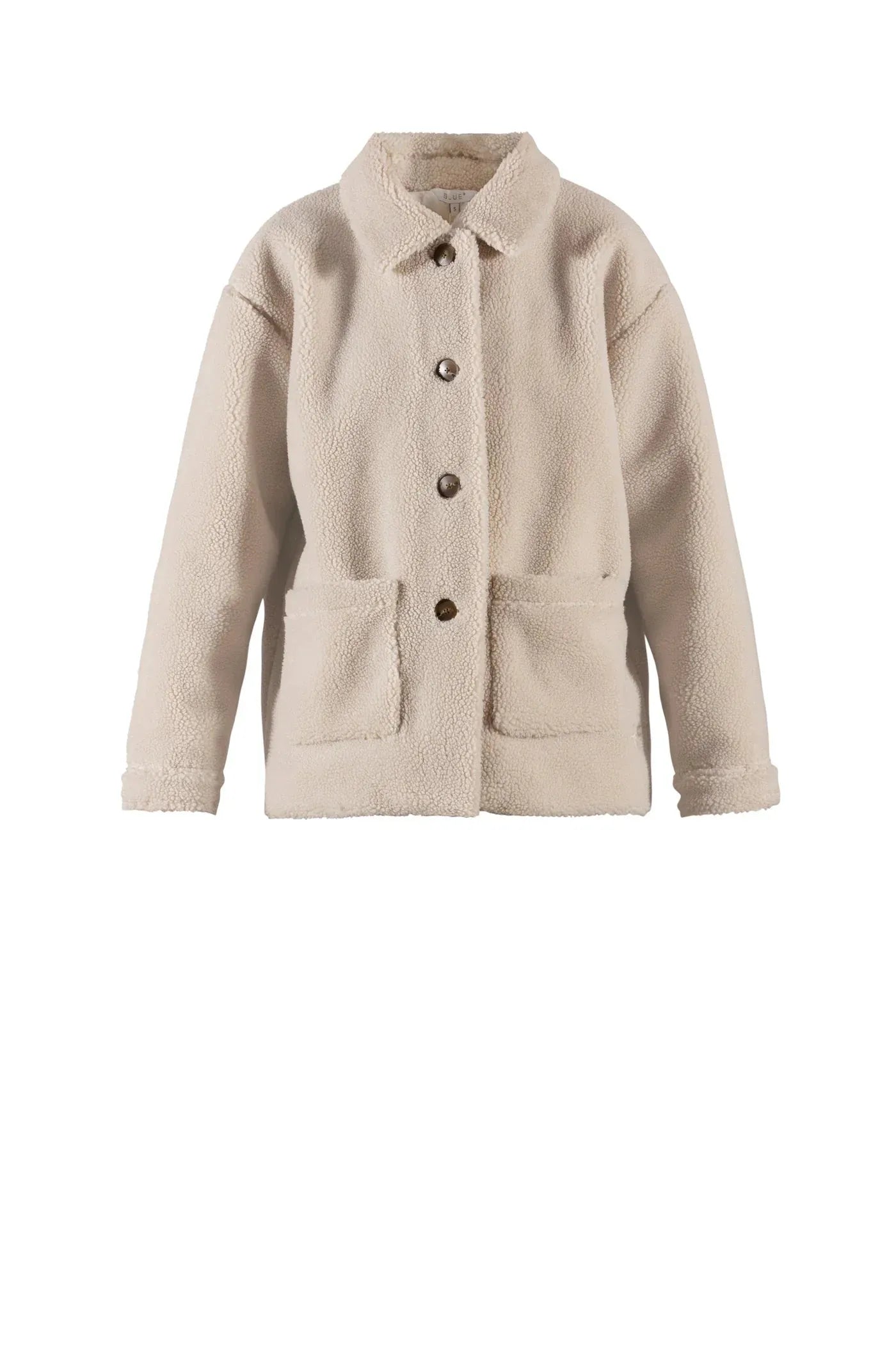 Teddyfleece Jacke in Sand – Produktfoto myloook #farbe_sand