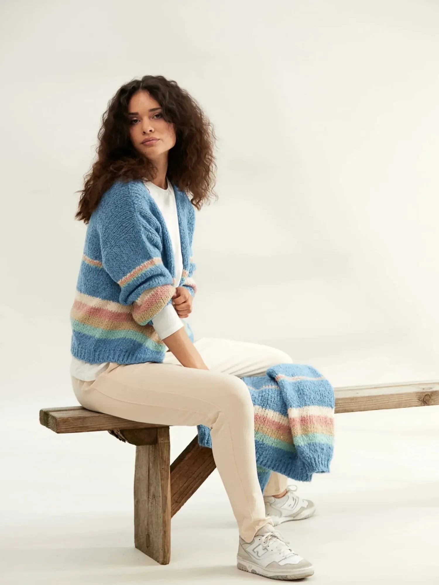 Pullover Galaya TT blau gestreift – Seitenansicht in Tt Blau Gestreift #farbe_tt blau gestreift