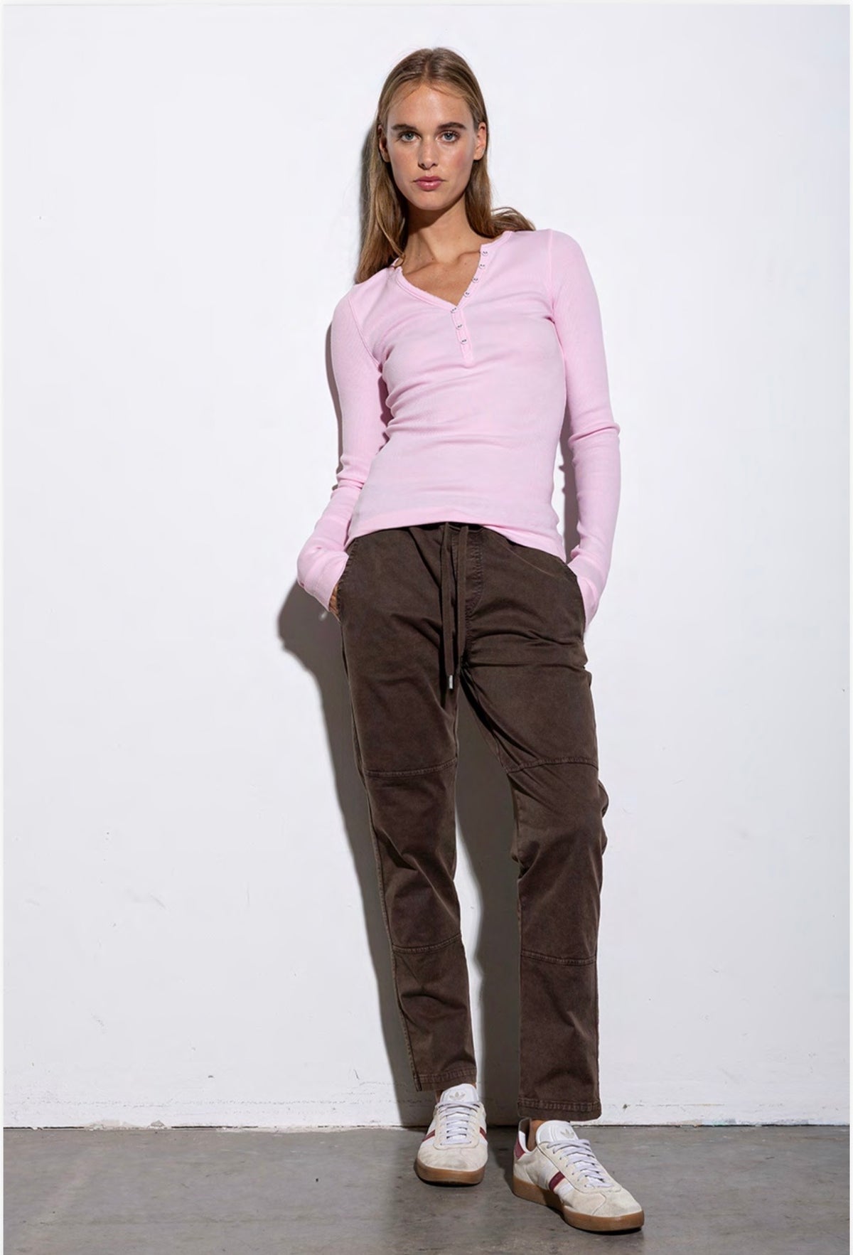 You Two Pant in espresso Frontansicht #farbe_espresso