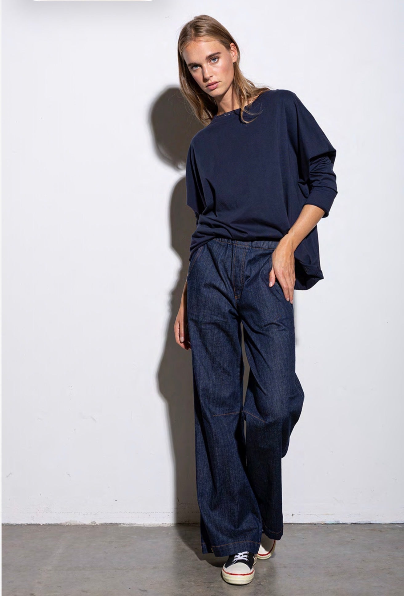 Shirt Tori von You Too in dunkelblau Vorderansicht #farbe_dunkelblau