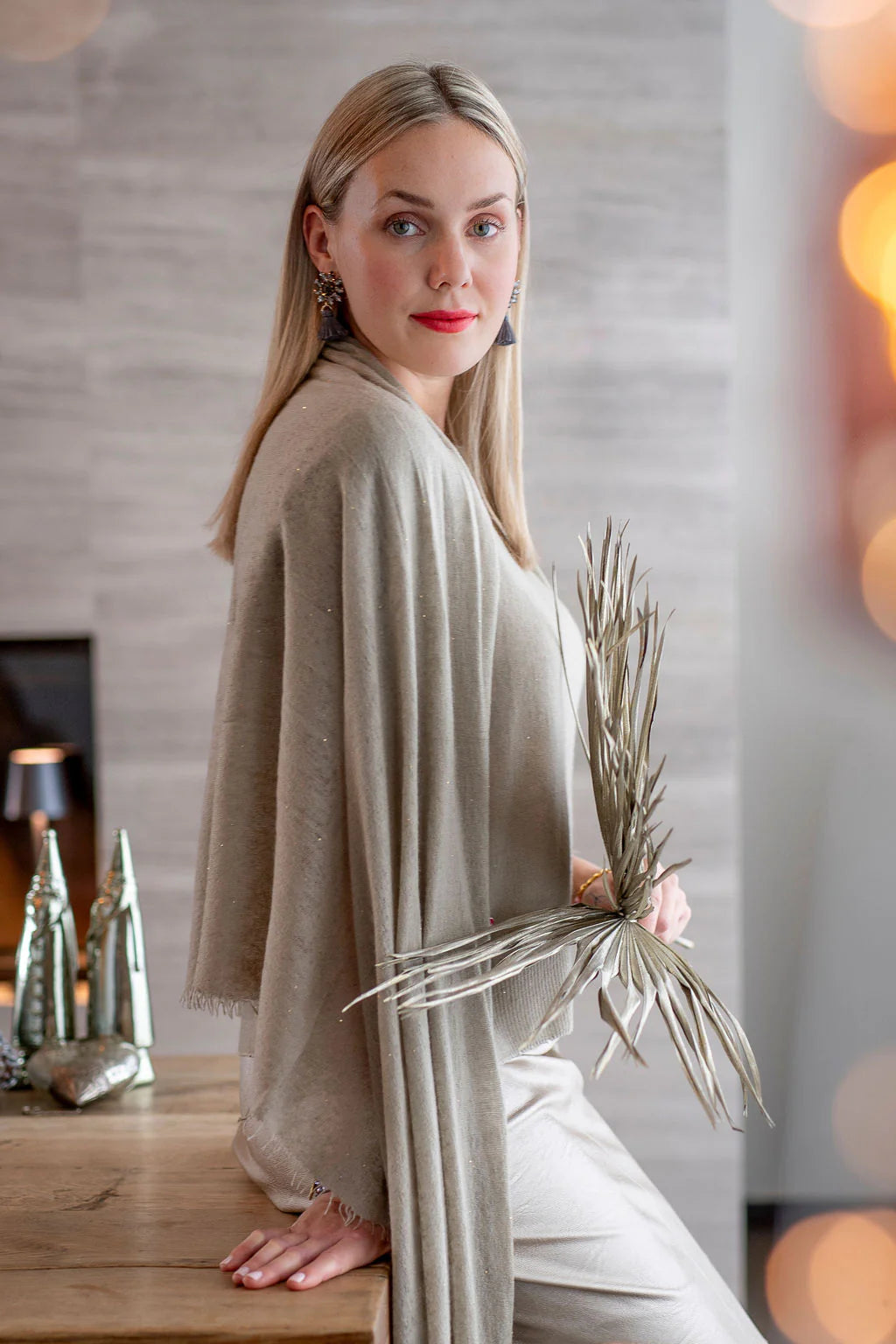Cashmere Schal Adele-cs Sparkle mit Pailletten