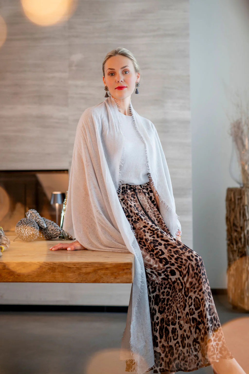 Cashmere Schal Adele-cs Sparkle mit Pailletten
