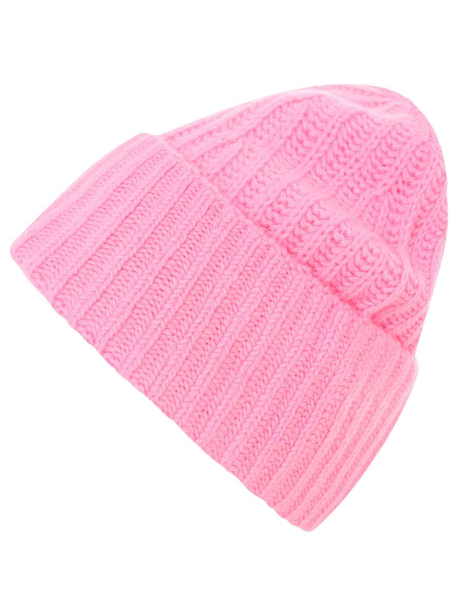 Beanie gerippt reines Kaschmir