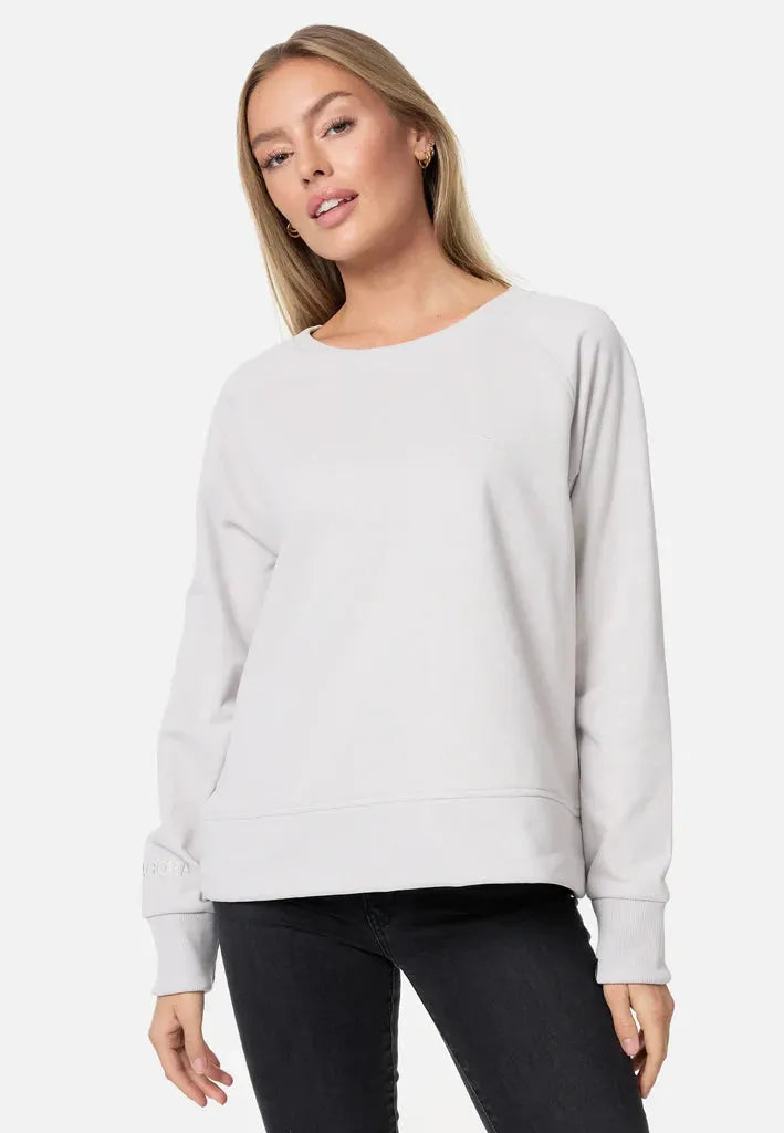 Sweatshirt Miami – Seitenansicht in Silbergrau #farbe_silbergrau