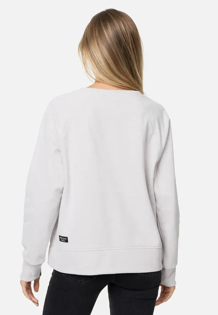 Sweatshirt Miami in Silbergrau – Nahaufnahme #farbe_silbergrau
